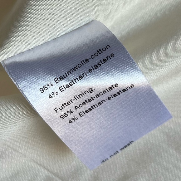 AKRIS PUNTO | Crew Neck Knee Length Embellished Design Dress in Ivory | Size 8 - Picture 8 of 9